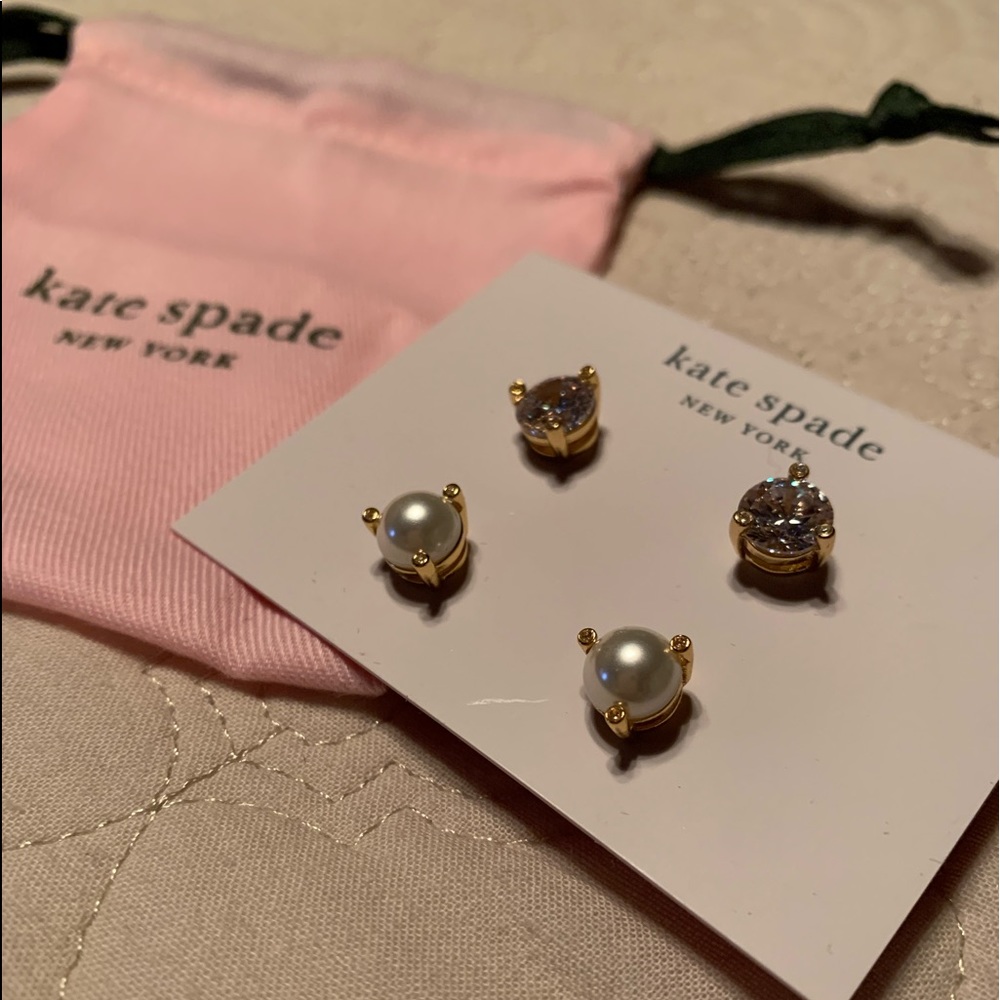 Kate Spade two pair studs
